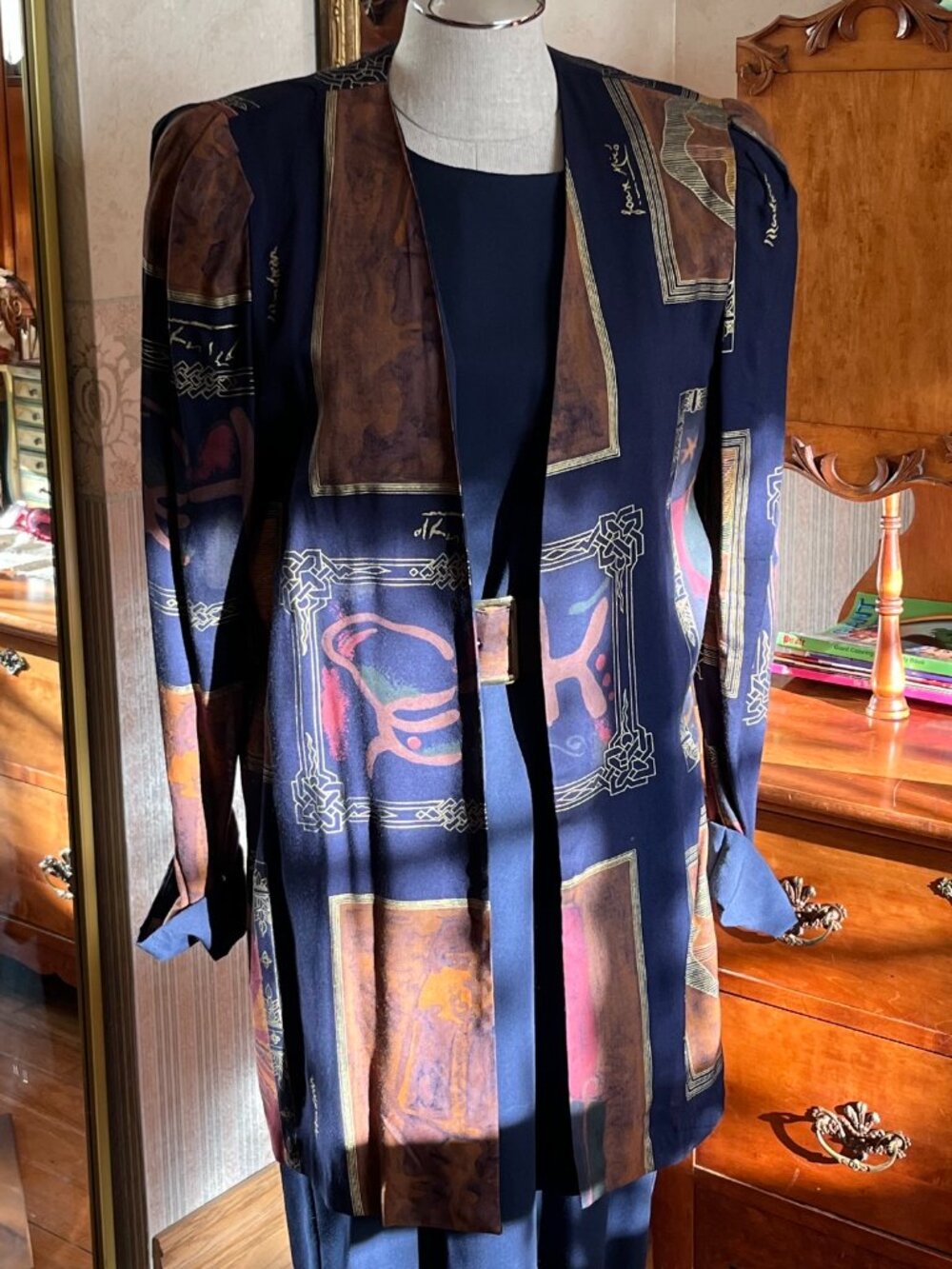 KC SPENCER NEW YORK VINTAGE DRESS & JACKET SET SIZE 8 USA
